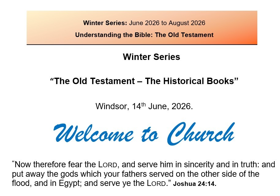 Old Testament – Historical Books